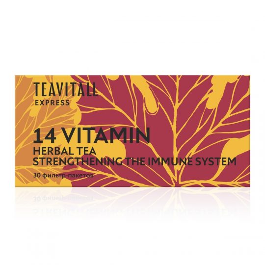 Чайный напиток для укрепления иммунитета TeaVitall Express Vitamin 14, 30 фильтр-пакетов 3